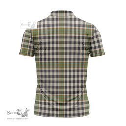 ScotsTee Shop Scottish Burns Check Clan Tartan Zipper Polo Shirt