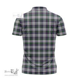 ScotsTee Shop Scottish Campbell of Cawdor Dress Clan Tartan Zipper Polo Shirt