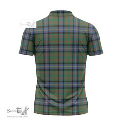 ScotsTee Shop Scottish Cochrane Ancient Clan Tartan Zipper Polo Shirt
