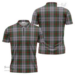 ScotsTee Shop Scottish MacDuff Dress Clan Tartan Zipper Polo Shirt