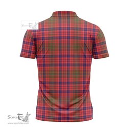 ScotsTee Shop Scottish Lumsden Modern Clan Tartan Zipper Polo Shirt