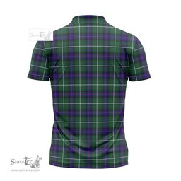 ScotsTee Shop Scottish MacDonald of the Isles Hunting Modern Clan Tartan Zipper Polo Shirt