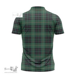 ScotsTee Shop Scottish MacAulay Hunting Ancient Clan Tartan Zipper Polo Shirt