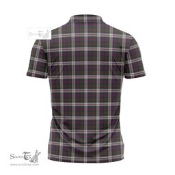 ScotsTee Shop Scottish MacDonald Dress Clan Tartan Zipper Polo Shirt