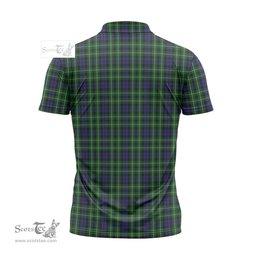 ScotsTee Shop Scottish Graham of Montrose Clan Tartan Zipper Polo Shirt