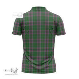 ScotsTee Shop Scottish Gray Hunting Clan Tartan Zipper Polo Shirt