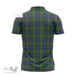 ScotsTee Shop Scottish Jones Clan Tartan Zipper Polo Shirt