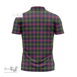 ScotsTee Shop Scottish Logan Modern Clan Tartan Zipper Polo Shirt