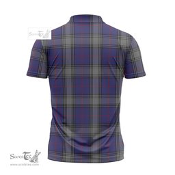 ScotsTee Shop Scottish Kinnaird Clan Tartan Zipper Polo Shirt