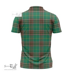 ScotsTee Shop Scottish Newfoundland And Labrador Province Canada Clan Tartan Zipper Polo Shirt