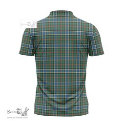 ScotsTee Shop Scottish Ogilvie (Ogilvy) Hunting Ancient Clan Tartan Zipper Polo Shirt