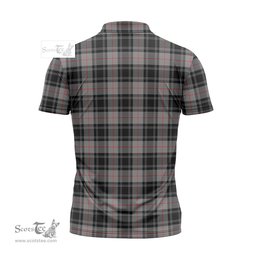 ScotsTee Shop Scottish Moffat Modern Clan Tartan Zipper Polo Shirt