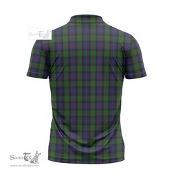 ScotsTee Shop Scottish Murray of Atholl Clan Tartan Zipper Polo Shirt