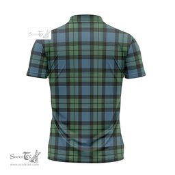 ScotsTee Shop Scottish MacKay Ancient Clan Tartan Zipper Polo Shirt