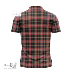 ScotsTee Shop Scottish Norwegian Night Clan Tartan Zipper Polo Shirt