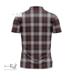 ScotsTee Shop Scottish Merrilees Clan Tartan Zipper Polo Shirt