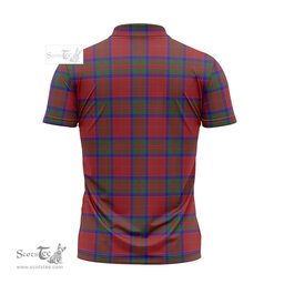 ScotsTee Shop Scottish MacGillivray Clan Tartan Zipper Polo Shirt