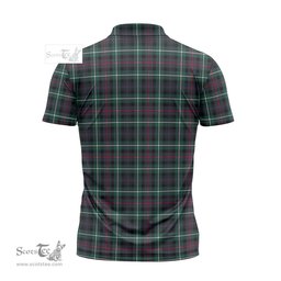 ScotsTee Shop Scottish MacKenzie Modern Clan Tartan Zipper Polo Shirt