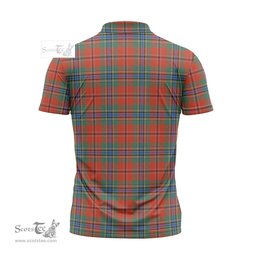 ScotsTee Shop Scottish MacLean of Duart Ancient Clan Tartan Zipper Polo Shirt