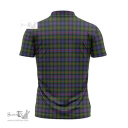 ScotsTee Shop Scottish Murray of Atholl Modern Clan Tartan Zipper Polo Shirt