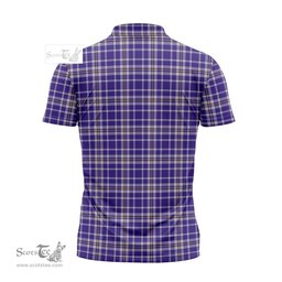 ScotsTee Shop Scottish Ochterlony Clan Tartan Zipper Polo Shirt