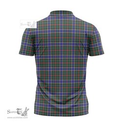 ScotsTee Shop Scottish Ogilvie (Ogilvy) Hunting Modern Clan Tartan Zipper Polo Shirt