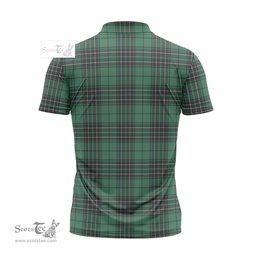ScotsTee Shop Scottish MacLean Hunting Ancient Clan Tartan Zipper Polo Shirt