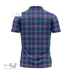 ScotsTee Shop Scottish Weir Modern Clan Tartan Zipper Polo Shirt