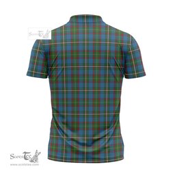 ScotsTee Shop Scottish Tait Clan Tartan Zipper Polo Shirt