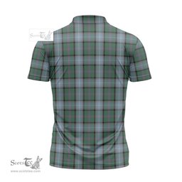 ScotsTee Shop Scottish Alexander of Menstry Hunting Clan Crest Tartan Zipper Polo Shirt