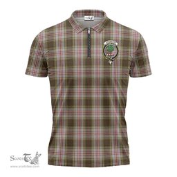 ScotsTee Shop Scottish Anderson Dress Clan Crest Tartan Zipper Polo Shirt