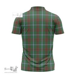 ScotsTee Shop Scottish Gayre Clan Crest Tartan Zipper Polo Shirt