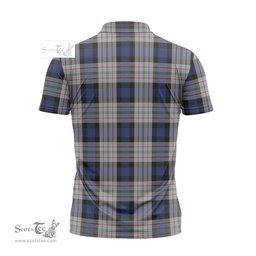 ScotsTee Shop Scottish Ferguson Dress Clan Crest Tartan Zipper Polo Shirt