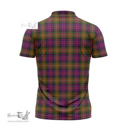 ScotsTee Shop Scottish Carnegie Modern Clan Crest Tartan Zipper Polo Shirt