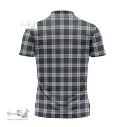 ScotsTee Shop Scottish Campbell of Cawdor Dress Clan Crest Tartan Zipper Polo Shirt