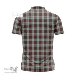 ScotsTee Shop Scottish Fraser Dress Clan Crest Tartan Zipper Polo Shirt