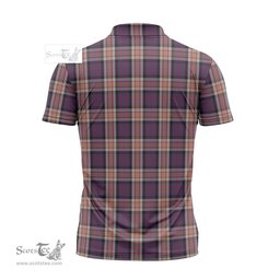 ScotsTee Shop Scottish Carnegie Clan Crest Tartan Zipper Polo Shirt