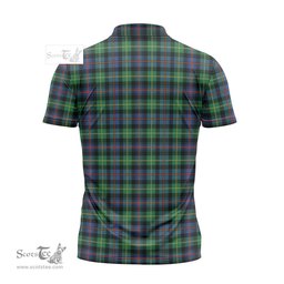 ScotsTee Shop Scottish Farquharson Ancient Clan Crest Tartan Zipper Polo Shirt