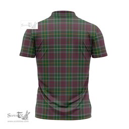 ScotsTee Shop Scottish Crosbie Clan Crest Tartan Zipper Polo Shirt