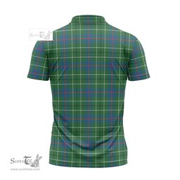 ScotsTee Shop Scottish Duncan Ancient Clan Crest Tartan Zipper Polo Shirt