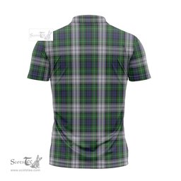 ScotsTee Shop Scottish Forbes Dress Clan Crest Tartan Zipper Polo Shirt
