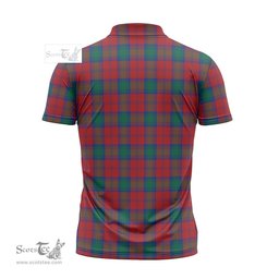 ScotsTee Shop Scottish Fotheringham Modern Clan Crest Tartan Zipper Polo Shirt