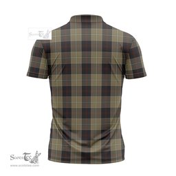 ScotsTee Shop Scottish Dunlop Hunting Clan Crest Tartan Zipper Polo Shirt