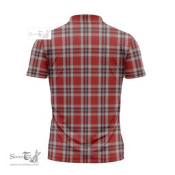 ScotsTee Shop Scottish Drummond of Perth Dress Clan Crest Tartan Zipper Polo Shirt