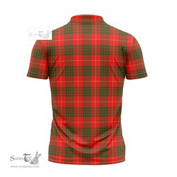 ScotsTee Shop Scottish Cameron Modern Clan Crest Tartan Zipper Polo Shirt