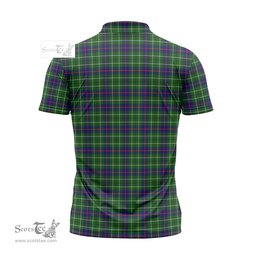 ScotsTee Shop Scottish Duncan Modern Clan Crest Tartan Zipper Polo Shirt