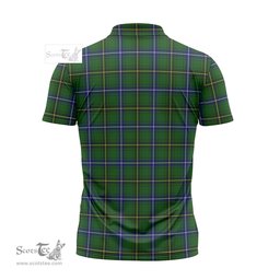 ScotsTee Shop Scottish Henderson Modern Clan Crest Tartan Zipper Polo Shirt