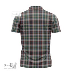ScotsTee Shop Scottish Innes Dress Clan Crest Tartan Zipper Polo Shirt