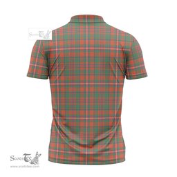 ScotsTee Shop Scottish MacKinnon Ancient Clan Crest Tartan Zipper Polo Shirt