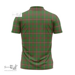 ScotsTee Shop Scottish MacKinnon Hunting Modern Clan Crest Tartan Zipper Polo Shirt